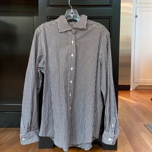 Faconnable black and white blouse (Size L)